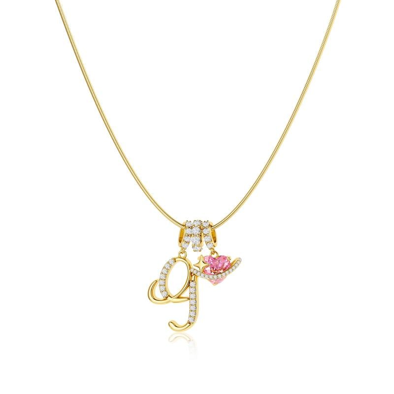 💖 LETZTER TAG – 50 % RABATT ✨ 3-lagige Anhänger-Halsketten mit Initialen A-Z 🎀 | Personalisiert & elegant