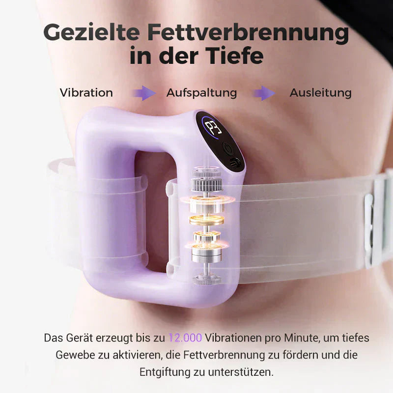 ⏰ Nur noch heute 50% Rabatt! 🟣 3-in-1 Multifunktionaler elektrischer Faszienring mit verstellbarem Gurt, Massage, Fettabbau & Verdauungsförderung für Bauch, Beine, Rücken & Schultern ✨
