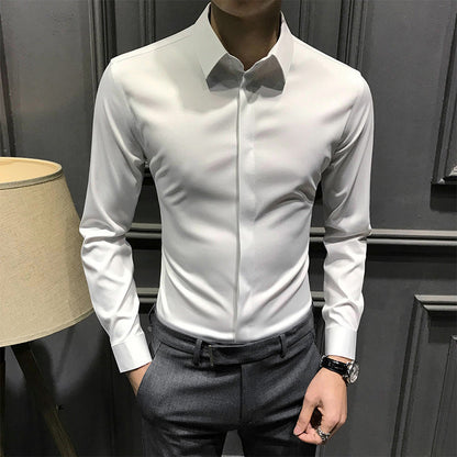 🎉2025 Neuheiten-Schnäppchenangebot✨Knitterfreies Button-Down-Hemd für Herren