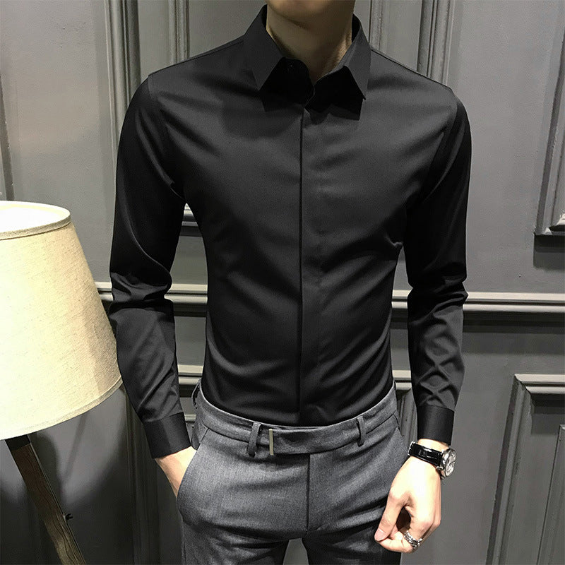 🎉2025 Neuheiten-Schnäppchenangebot✨Knitterfreies Button-Down-Hemd für Herren