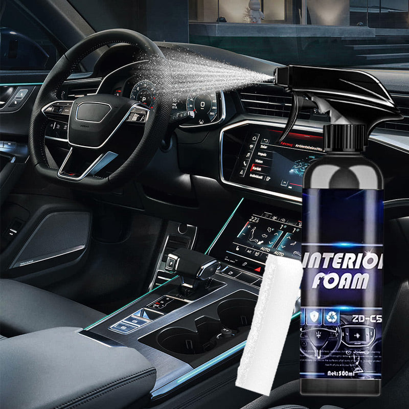 🔥 KAUFEN 2 ERHALTEN 1 KOSTENLOS! 🚗 Mehrzweck-Schaumstoff-Reiniger für Autoinnenräume - Tiefenreinigung für Sitze, Armaturenbrett & mehr 💨✨