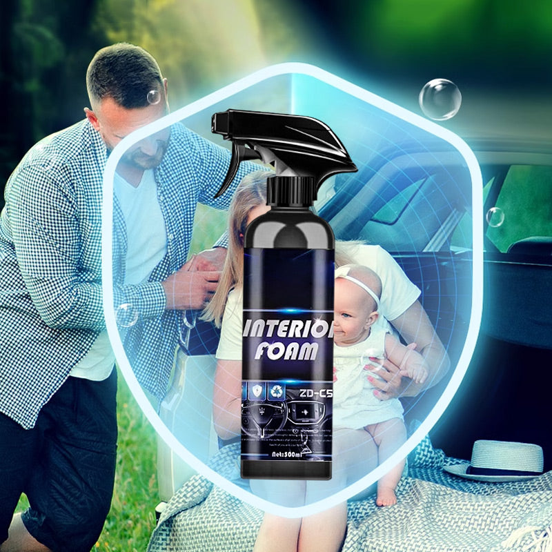 🔥 KAUFEN 2 ERHALTEN 1 KOSTENLOS! 🚗 Mehrzweck-Schaumstoff-Reiniger für Autoinnenräume - Tiefenreinigung für Sitze, Armaturenbrett & mehr 💨✨