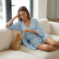 🤍 3-teiliges Freizeit-Set für Damen ✨ Loungewear mit Tunika, Top & Shorts – luftiges Homewear für Urlaub & Alltag