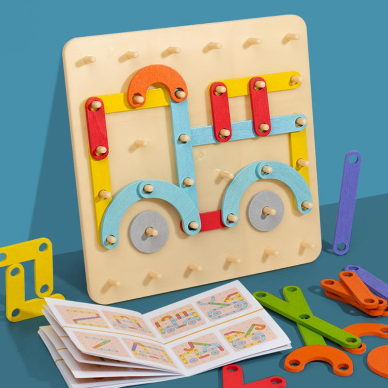 🔥Heißer Verkauf 50% 0FF🔥Montessori-Steckbrettpuzzle 🎅Weihnachtsgeschenkidee!🎁Kostenloser Versand