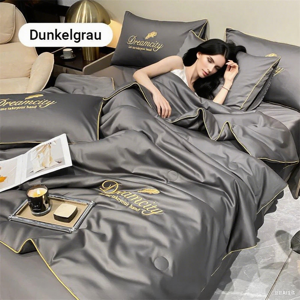 🛏️❄️ 50% RABATT! Atmungsaktives & kühlendes 4-teiliges Bettdecken-Set – Intelligente Temperaturregulierung, ganzjährig ideal für erholsamen Schlaf 🌙