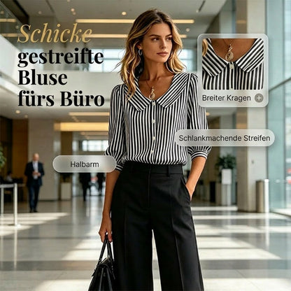 👚☀️ MID-SEASON SALE: −50% NUR FÜR KURZE ZEIT! Designer-Bluse für Damen – V-Ausschnitt, kurze Ärmel, lockere Passform & atmungsaktiv, ideal fürs Büro & warme Tage 👜✨