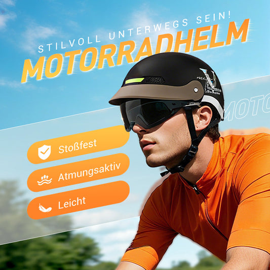 ⏳Begrenzte Zeit 50% Rabatt💥🛡️Atmungsaktiver, leichter und stoßfester Motorradhelm🏍️