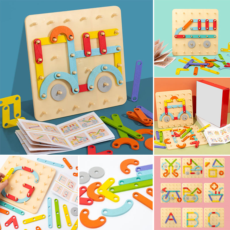 🔥Heißer Verkauf 50% 0FF🔥Montessori-Steckbrettpuzzle 🎅Weihnachtsgeschenkidee!🎁Kostenloser Versand