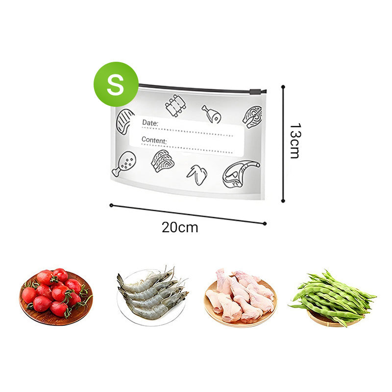 ♻️ Wiederverwendbare, verschließbare Aufbewahrungsbeutel aus Aluminiumfolie 🥬