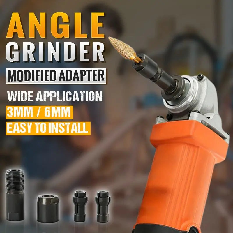 💰 -50 % jetzt sichern! 🔧 Winkelschleifer-Adapter | 3mm/6mm Spannfutter | Metallbau langlebig | Kompatibel mit 100-Typ Schleifen, Polieren & Schneiden in einem!