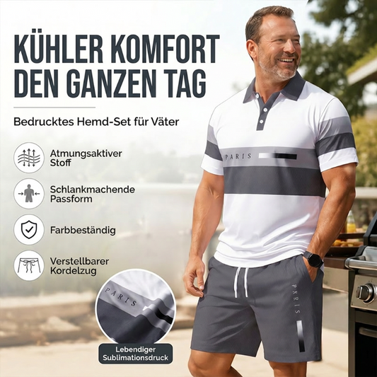🔥50% RABATT!👕2-teiliges Hemd- & Shorts-Set für Herren – bequem, atmungsaktiv & vielseitig für Sommer, Freizeit & Reisen☀️🩳