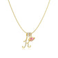 💖 LETZTER TAG – 50 % RABATT ✨ 3-lagige Anhänger-Halsketten mit Initialen A-Z 🎀 | Personalisiert & elegant