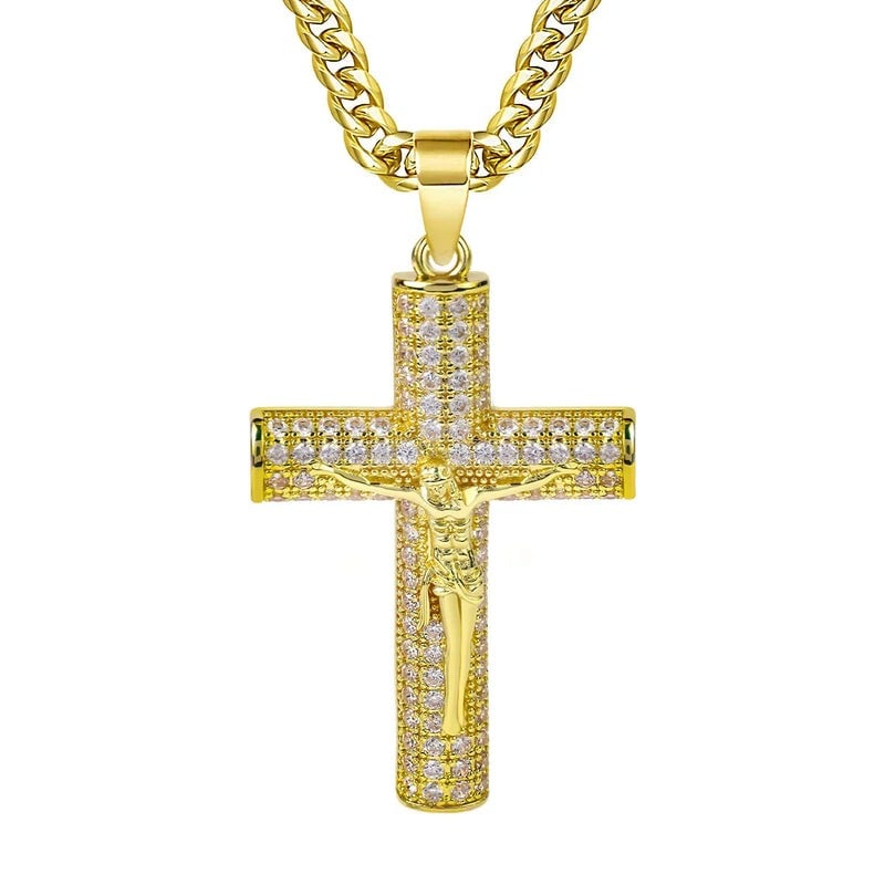 ✝️✨ 50% RABATT! Jesus-Kruzifix-Anhänger-Halskette – Zeitloser Glaube, elegantes Design & perfektes Geschenk 🎁
