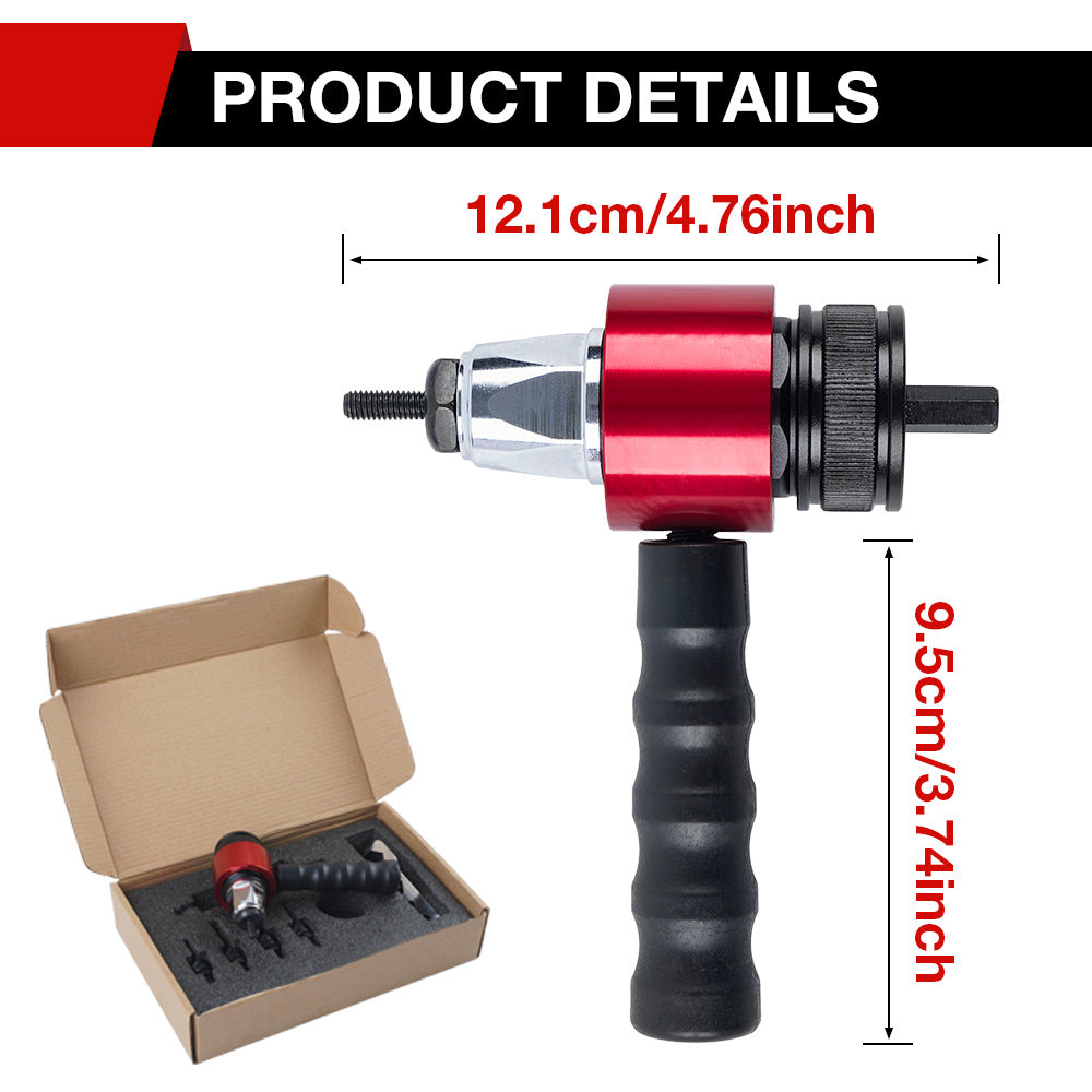 ⚙️🔧 NUR FÜR BEGRENZTE ZEIT: 50% RABATT! Nietpistole Adapter Kit M3–M8 Sechskant-Antriebsstift für Akkubohrmaschine ✨