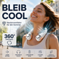 💞Über 50.000 verkauft!🍃💨 50 % RABATT! 🏖️Nacken-Klimaanlage mit Ventilator – ultraleise, 360° drehbar, 3 Geschwindigkeitsstufen. Freihändige Kühlung, lange Akkulaufzeit. 😎🌬️