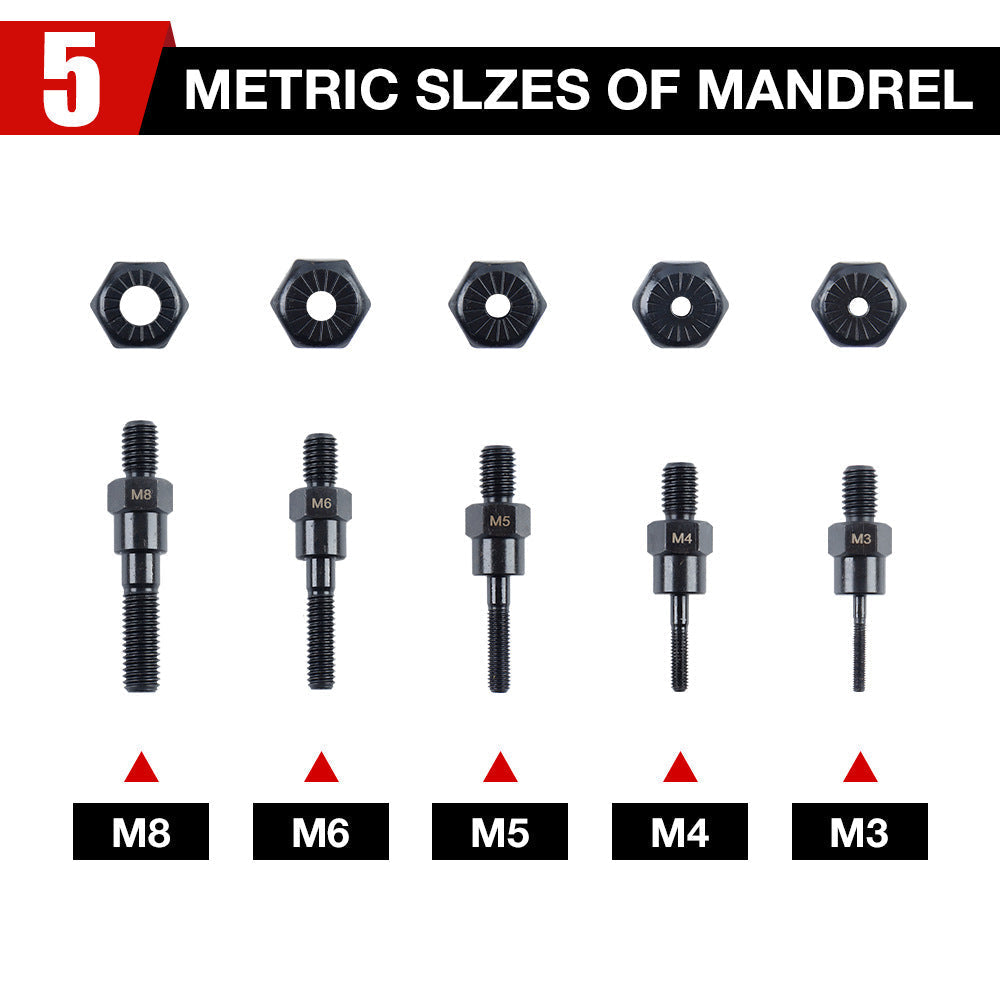 ⚙️🔧 NUR FÜR BEGRENZTE ZEIT: 50% RABATT! Nietpistole Adapter Kit M3–M8 Sechskant-Antriebsstift für Akkubohrmaschine ✨