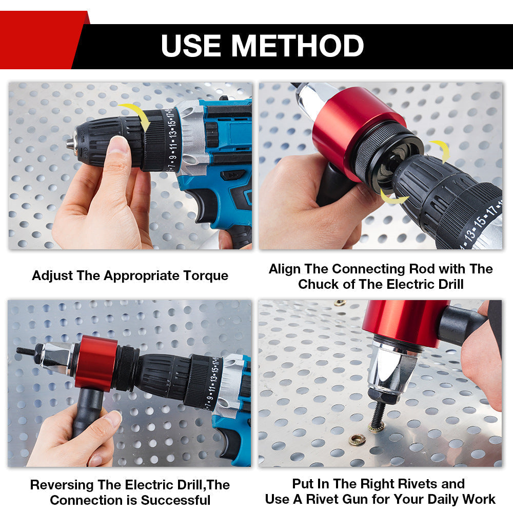 ⚙️🔧 NUR FÜR BEGRENZTE ZEIT: 50% RABATT! Nietpistole Adapter Kit M3–M8 Sechskant-Antriebsstift für Akkubohrmaschine ✨