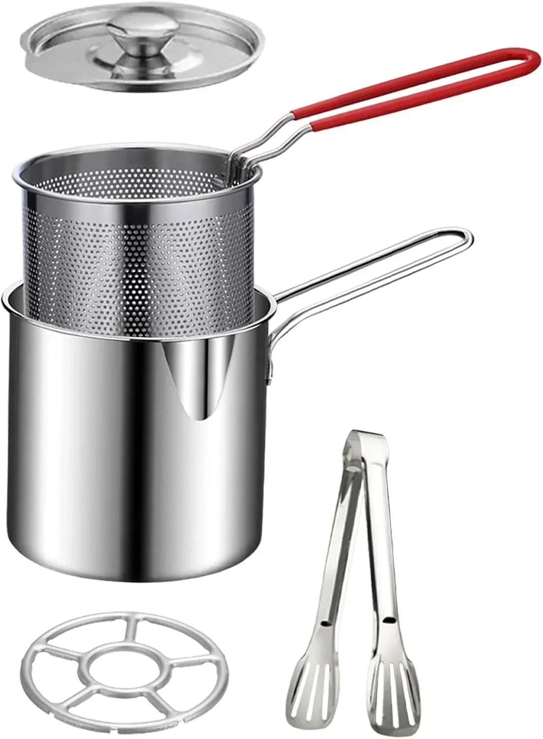 🎉 2026 Sale — Over 28,400 Sold!🍳304 Stainless‑Steel Multifunctional Fryer 🧺