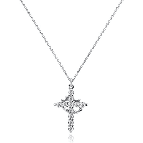 Kette mit Krone und Kreuzanhänger
