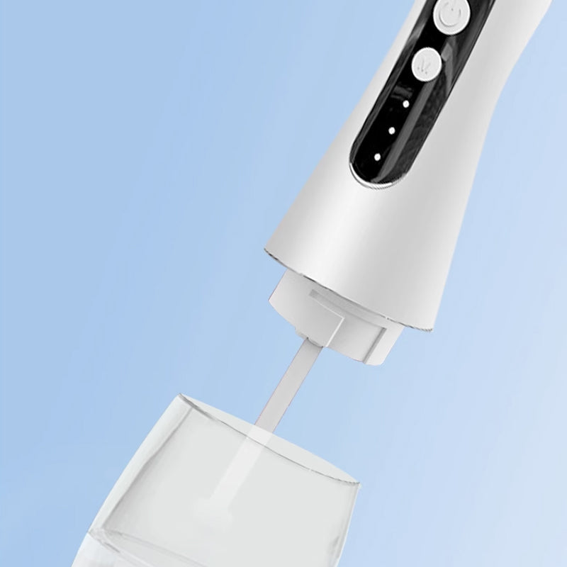 💦🦷 HEISSER SALE: 50% RABATT! Tragbare Munddusche – Wasserdruck-Regulierung, 3 Aufsätze & USB-Aufladbar für eine gründliche Mundhygiene ✨