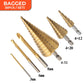 🔩✨ 50% RABATT! Titanbeschichtetes Pagoden-Bohrerset – Präzise, langlebig & ideal für Holz, Kunststoff & Metall ✨
