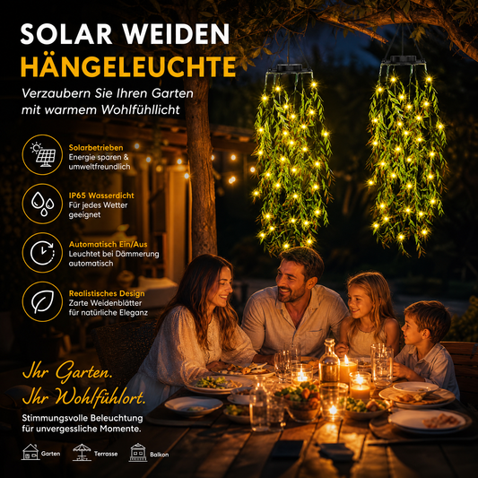 ☀️ 50 % Rabatt – Solar-Efeu-Lichterkette mit künstlichen Blättern – wasserdicht, 8 Beleuchtungsmodi & flexibel – perfekt für Garten, Balkon & Wanddekoration 🌿💡