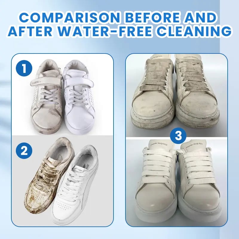 👟 NEU! 🧼 Mehrzweck-Reinigungscreme für weiße Schuhe ohne Ausspülen – Einfach auftragen, einwirken, abwischen – Kein Wasser nötig – Weiße Schuhe strahlen wie neu – Für Sneaker, Canvas, Leder & Mesh ✨