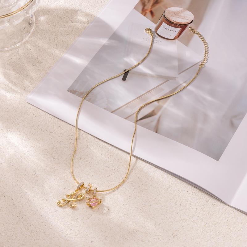 💖 LETZTER TAG – 50 % RABATT ✨ 3-lagige Anhänger-Halsketten mit Initialen A-Z 🎀 | Personalisiert & elegant