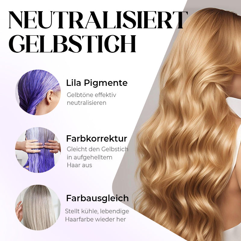 ⏳Begrenzte Zeit 50% Rabatt💥Lila Maske gegen gelbes Haar 💜 Verabschieden Sie sich von roten Highlights! 💜