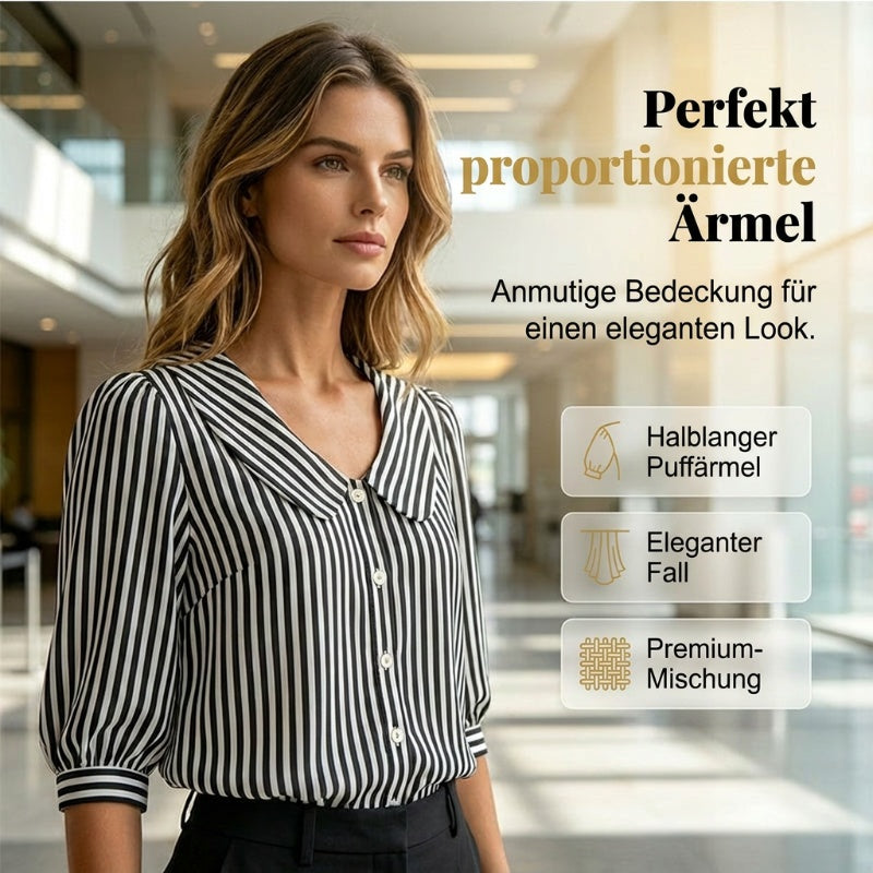 👚☀️ MID-SEASON SALE: −50% NUR FÜR KURZE ZEIT! Designer-Bluse für Damen – V-Ausschnitt, kurze Ärmel, lockere Passform & atmungsaktiv, ideal fürs Büro & warme Tage 👜✨