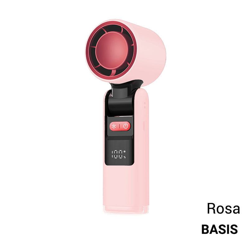 🧊❄️ SOMMERAKTION: −50% – NUR KURZE ZEIT! Mini Handventilator mit Eiskühlfunktion – 4000 mAh Akku, kompakt 183 mm, 3 Farben (Grau/Rosa/Weiß) – Perfekt für Strand, Büro & unterwegs ✨