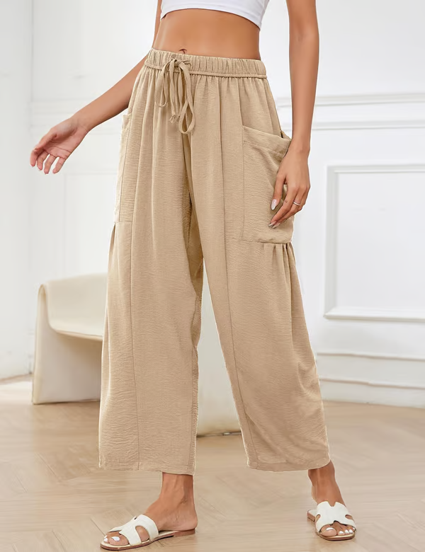 👖💃 50% RABATT! Freizeithose aus Leinen mit weitem Bein für Damen – Luftig, lässig & perfekt für Sommer, Stadt & Reisen ✨