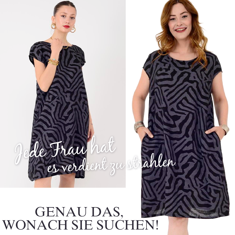 🎁57% zeitlich begrenzter Rabatt🌸Lässiges Boho-Vintage-Kleid mit Print🌈