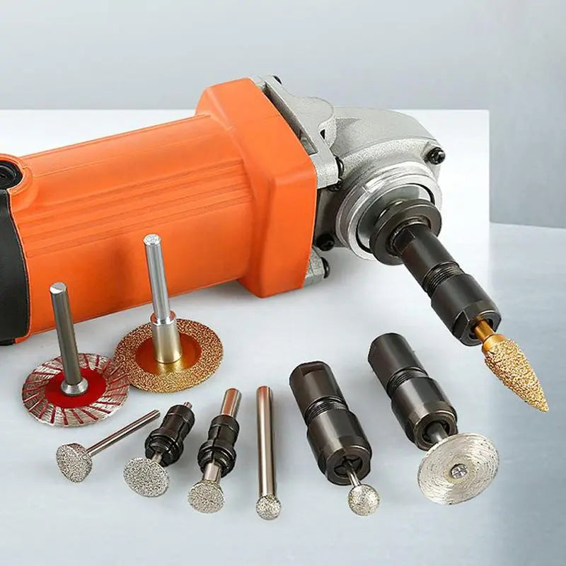 💰 -50 % jetzt sichern! 🔧 Winkelschleifer-Adapter | 3mm/6mm Spannfutter | Metallbau langlebig | Kompatibel mit 100-Typ Schleifen, Polieren & Schneiden in einem!