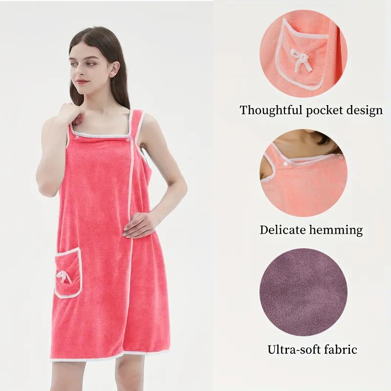 🎁🚀 Letzter Tag nur 65% Rabatt 🔥 Damen Solid Color Coral Fleece Bademantel