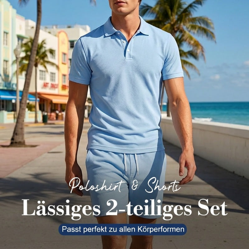 👕🏃 LIMITED-TIME 50% RABATT! Herren Sommer-Set – Polo & Shorts, leicht & sportlich ✨