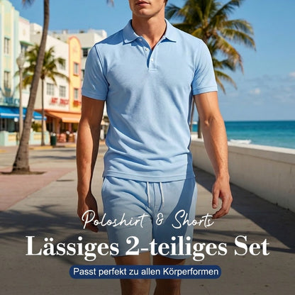 👕🏃 LIMITED-TIME 50% RABATT! Herren Sommer-Set – Polo & Shorts, leicht & sportlich ✨