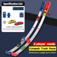 🏎️ 50% RABATT JETZT! DOPPELTE BAHN, DOPPELTER SPAß! ✨ Doppelte Spielzeugauto-Starter-Rennbahn - 2 Starter mit 360° Loopings & 6 Geschwindigkeitsstufen für Wettkampfspaß unter Geschwistern! 🚗✨