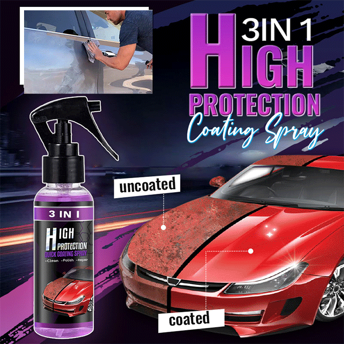 💥3-IN-1 Hoher Schutz Schnelles Auto-Beschichtung Spray