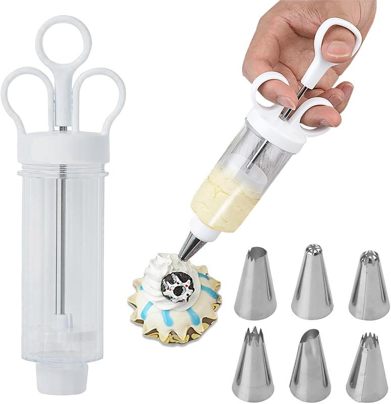 🎂🛒 -50%! 🥧 Tortendekorier-Set aus Edelstahl – Komplettes Set mit 18 Aufsätzen & Tüllen – Innen & Außen dekorieren.