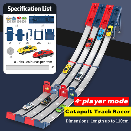 🏎️ 50% RABATT JETZT! DOPPELTE BAHN, DOPPELTER SPAß! ✨ Doppelte Spielzeugauto-Starter-Rennbahn - 2 Starter mit 360° Loopings & 6 Geschwindigkeitsstufen für Wettkampfspaß unter Geschwistern! 🚗✨
