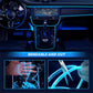 🚗 50% RABATT 🌈 Flexible Auto-Ambientelichter, zuschneidbar 1–3 m, 9 Farben ✨