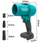 🌬️🔋 50% RABATT! Akku Gebläse – 50.000 U/min, kabellos & nur 0,8 kg – Inkl. 2× 5500 mAh Akkus & Lader – Ideal für Auto, PC, Laub & Schnee ✨