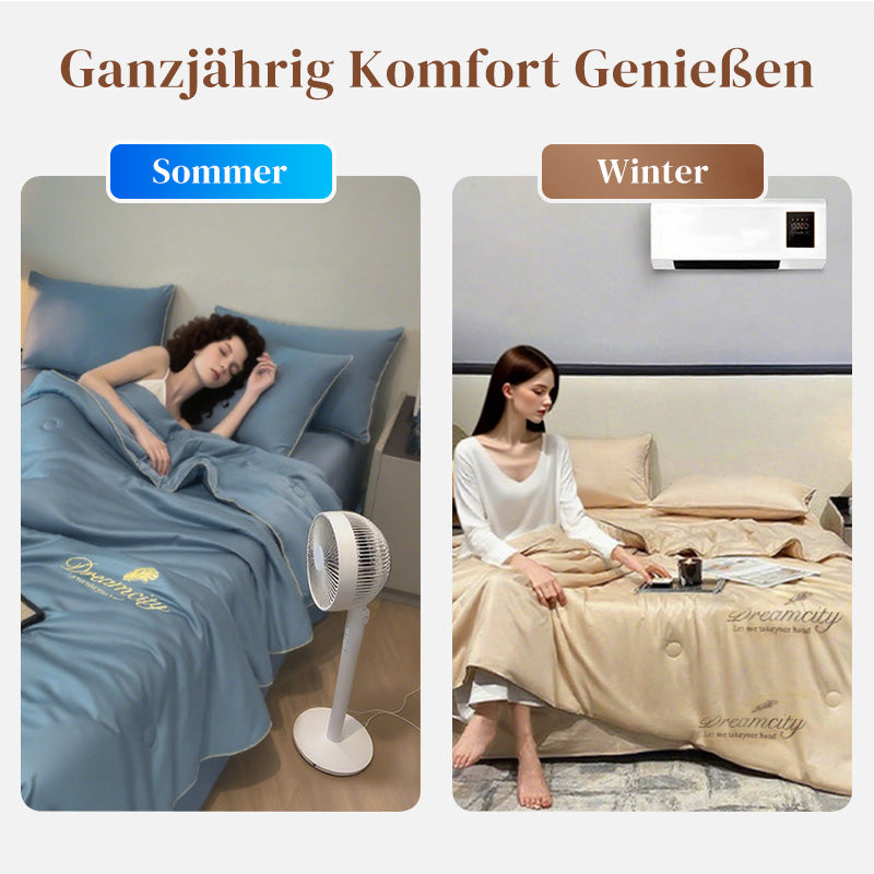 🛏️❄️ 50% RABATT! Atmungsaktives & kühlendes 4-teiliges Bettdecken-Set – Intelligente Temperaturregulierung, ganzjährig ideal für erholsamen Schlaf 🌙