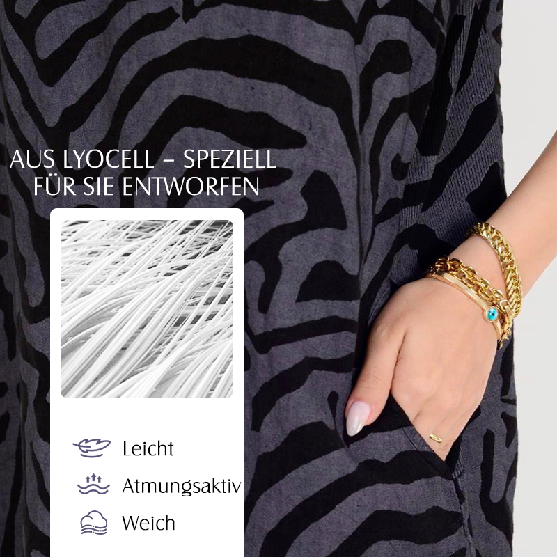🎁57% zeitlich begrenzter Rabatt🌸Lässiges Boho-Vintage-Kleid mit Print🌈