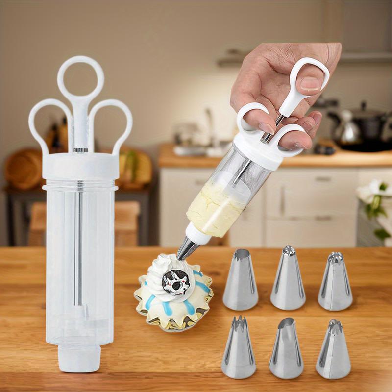 🎂🛒 -50%! 🥧 Tortendekorier-Set aus Edelstahl – Komplettes Set mit 18 Aufsätzen & Tüllen – Innen & Außen dekorieren.