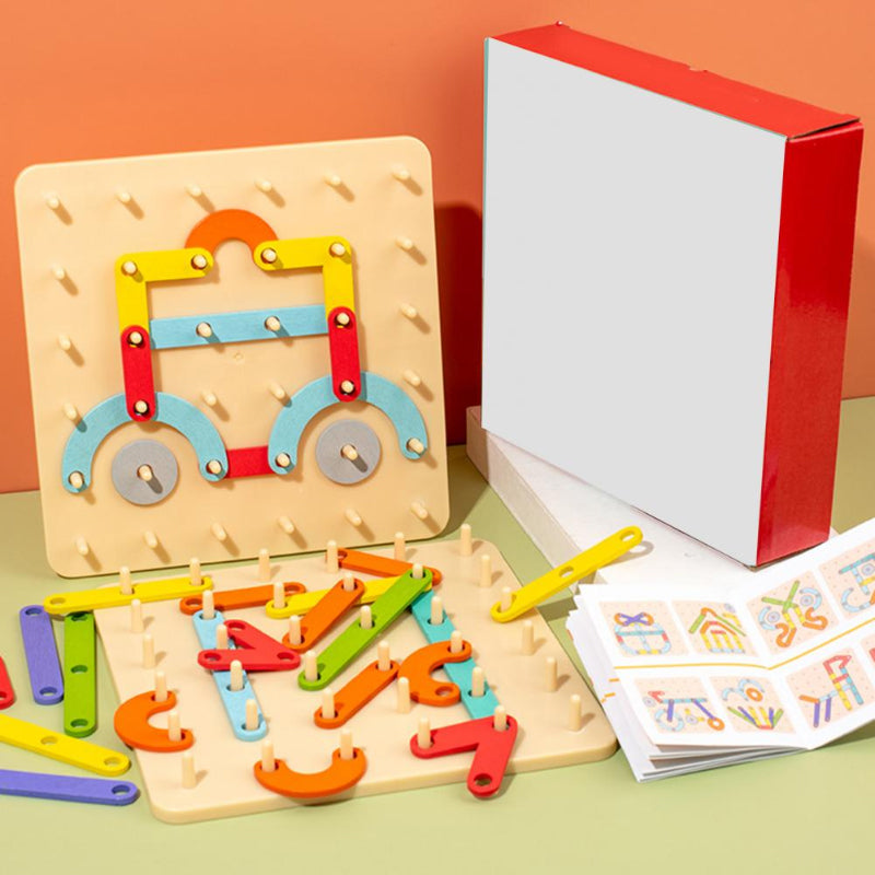 🔥Heißer Verkauf 50% 0FF🔥Montessori-Steckbrettpuzzle 🎅Weihnachtsgeschenkidee!🎁Kostenloser Versand