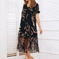 👗🌸 50% RABATT! Fließendes Maxikleid mit V-Ausschnitt und Print – Leicht, luftig & perfekt für warme Tage – die Antwort auf „Was soll ich morgen anziehen?“ ✨