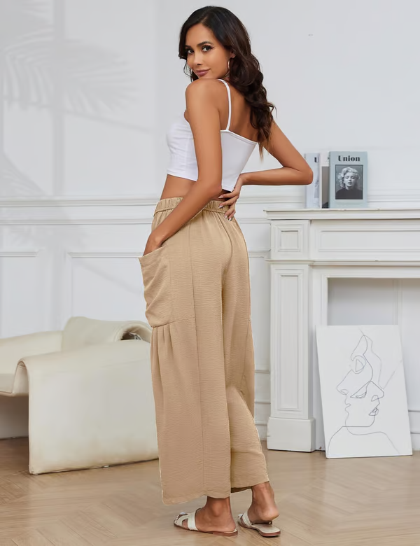 👖💃 50% RABATT! Freizeithose aus Leinen mit weitem Bein für Damen – Luftig, lässig & perfekt für Sommer, Stadt & Reisen ✨