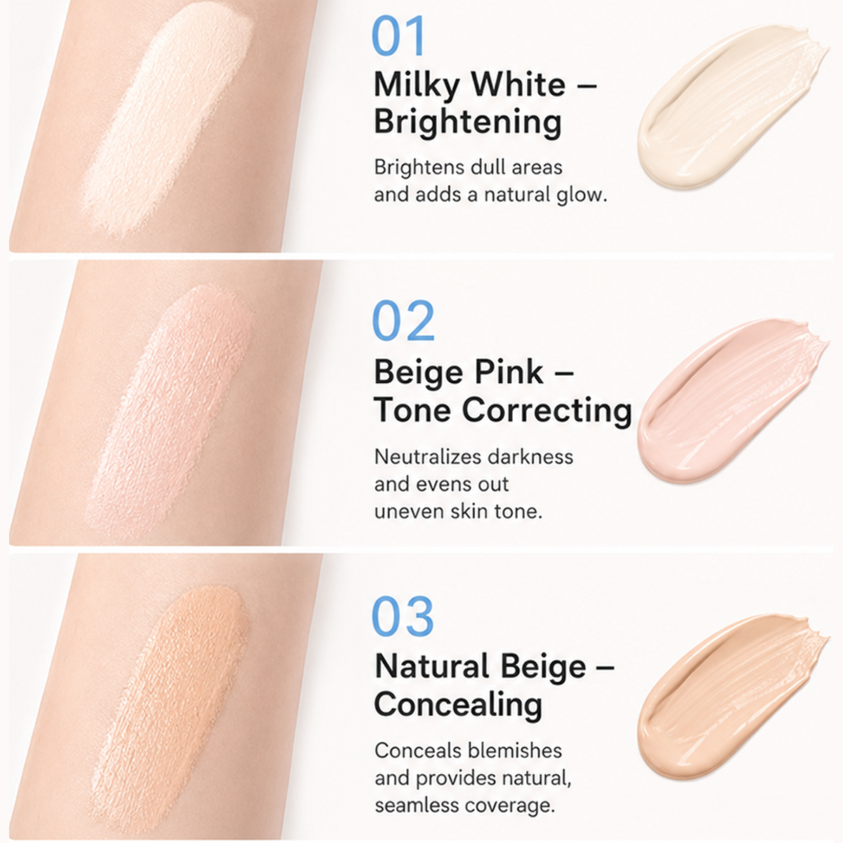 🎁 1+1 GRATIS✨ Concealer Stift & Creme – deckt Augenringe, Pickel & Flecken ab, spendet Feuchtigkeit & verblendet nahtlos